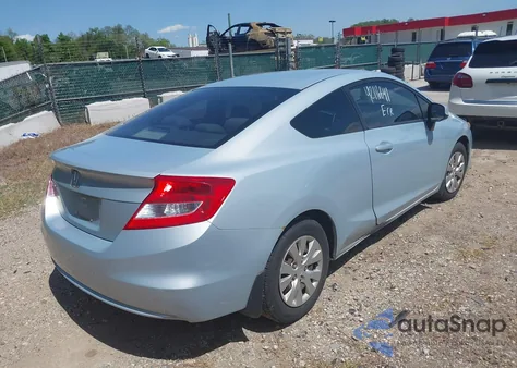 2012 Honda Civic Lx z USA, uszkodzony, nr VIN 2HGFG3B54CH555194